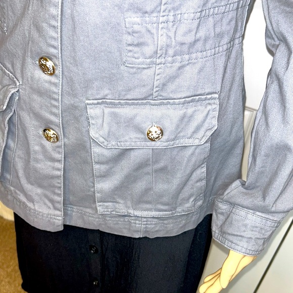 NOROZE Ladies Grey Military Style Summer Jacket New Without Tag - Picture 7 of 17